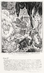 Plate 8, fra The Life of William Cobbett, skrevet av ham selv, pub. av H. Humphrey, 1809 av James Gillray