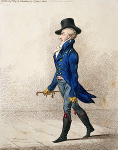 Portrait of a Man, utgitt av Hannah Humphrey i 1803 (håndfarget etsning) av James Gillray