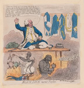 Richard Howe, 1st Earl Howe (Black-Dick ble Taylor), pub. 1788 (håndfarget gravering)