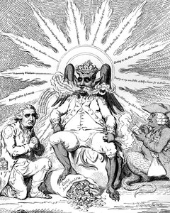 Satan i all sin herlighet..., 1792. av James Gillray
