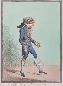 "So Skiffy-Skipt-on, with his wonted grace" utgitt av Hannah Humphrey i 1800 (håndfarget etsning)