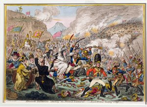 Spanish-Patriots Attacking the French-Banditti, utgitt av Hannah Humphrey i 1808 (radering med akvatint)