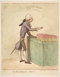 The Bottomless-Pitt, 16. mars 1792. av James Gillray