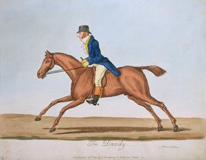 The Dandy, utgitt av Hannah Humphrey i 1810 (håndfarget etsning)