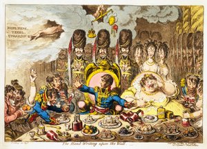 The Hand-Writing upon the Wall, pub. 1803 (håndfarget gravering)