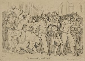 The Liberty of the Subject, publisert 15. oktober 1779 av James Gillray