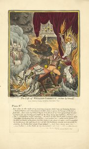 The Life of William Cobbett, kjent av ham selv, utgitt av Hannah Humphrey, 1809 (håndfarget gravering) av James Gillray