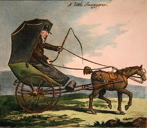 The Little Snuggerer (farget gravering) av James Gillray