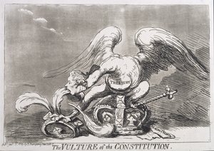 The Vulture of the Constitution, utgitt av Hannah Humphrey i 1789