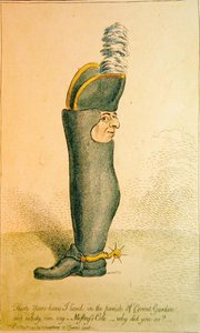 Tretti år har jeg bodd i sognet til Covent Garden, utgitt av Hannah Humphrey av James Gillray