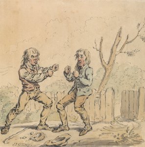 To menn på Fisticuffs av James Gillray