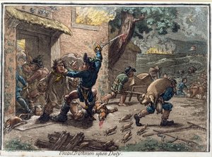 United Irishmen Upon Duty , utgitt av Hannah Humphrey i 1798