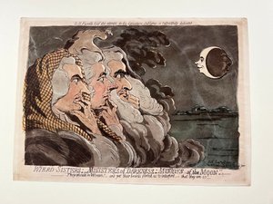 De merkelige søstrene; Mørkets tjenere; Månens håndlangere av James Gillray