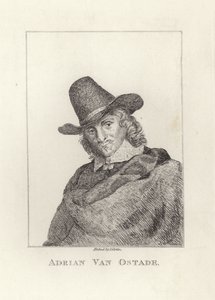 Adriaen van Ostade, døpt som Adriaen Jansz Hendricx. Etset av James Girtin. av James Girtin