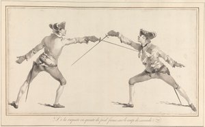 Fra Riposte i en Quinte de Pied-form på Blow in a Second av James Gwin