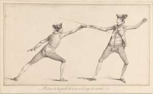 Plassering av Garde de Tierce og Coup de Seconde av James Gwin
