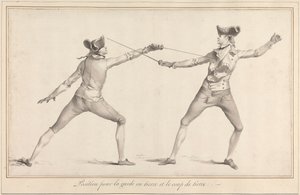 Stilling for Garde en Tierce og Coup de Tierce av James Gwin