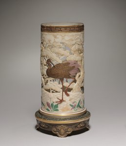 Vase, produsent Worcester Porcelain Factory, 1873 av James Hadley