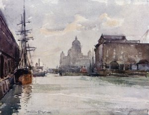 Dock Board-kontorer fra Albert Dock av James Hamilton Hay