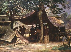 The Motor Transport Repair Workshop, Sør-Afrika av James Hamilton Mackenzie