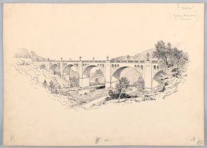 A Bridge, Design for Washington Board of Trade Dinner, 13. mai 1908