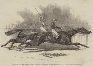 Pyrrhus the First og Sir Tatton Sykes kjemper om Derby Stakes på Epsom