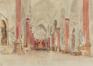 Interiør i kirken San Giovanni e Paolo, Venezia av James Holland