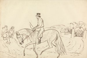 Scene med hest og rytter