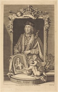 Kong Henrik VII av James Hulett after George Vertue