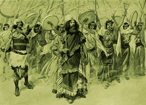 Festligheter til ære for David, av Tissot -Bibelen
