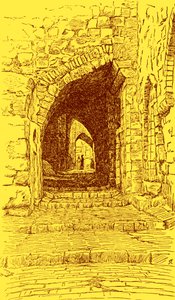 Gamlebyen i Jerusalem street - Bibelen av James Jacques Joseph (after) Tissot