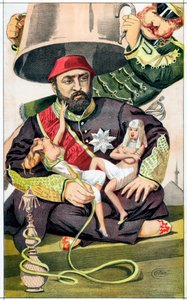 Abd-ul-Aziz, sultan av Tyrkia fra 1861, 1869 av James Jacques Joseph Tissot