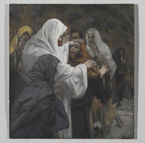 Adresse til Saint Philip, illustrasjon fra The Life of Our Lord Jesus Christ, 1886-94 (wc over grafitt på papir) av James Jacques Joseph Tissot
