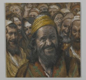 Barrabbas, illustrasjon fra The Life of Our Lord Jesus Christ, 1886-94 (wc over grafitt på papir)