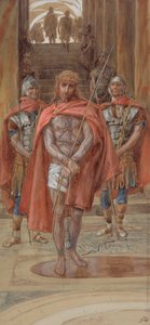 Christ Leaves the Judgment Hall, illustrasjon for The Life of Christ, ca. 1886-94 (wc & gouache på papp) av James Jacques Joseph Tissot