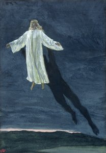 Christ Taken Up into a High Mountain, illustrasjon for The Life of Christ, ca. 1886-94 (wc & gouache på papp) av James Jacques Joseph Tissot