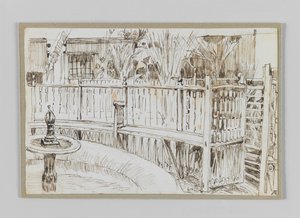 Garden of the dancing dervishes in Cairo, illustrasjon fra The Life of Our Lord Jesus Christ av James Jacques Joseph Tissot