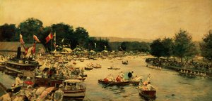 Henley Regatta, ca. 1877 av James Jacques Joseph Tissot