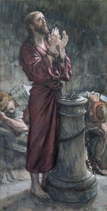 Jesus in Prison, illustrasjon for The Life of Christ, ca. 1884-96 (wc & gouache på papp)