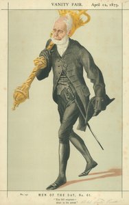 Oberstløytnant Lord Charles James Fox Russell, Denne ble sersjant streng i arresten hans, 12. april 1873, Vanity Fair tegneserie av James Jacques Joseph Tissot