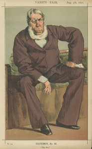 Mr George Bentinck (farge litho) av James Jacques Joseph Tissot
