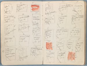 Sider fra et album med Sketches for The Life of Our Lord Jesus Christ, slutten av 1880-tallet (grafitt og vask på papir) av James Jacques Joseph Tissot