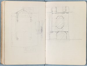 Sider fra et album med Sketches for The Life of Our Lord Jesus Christ, slutten av 1880-tallet (grafitt og vask på papir) av James Jacques Joseph Tissot