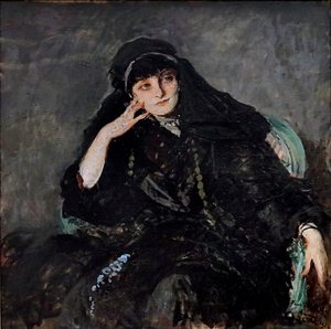 Portrett av Anna-Elisabeth, grevinne Mathieu de Noailles 1876-1933, 1912. av James Jacques Joseph Tissot