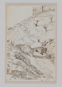 Kedrons bro som kommer fra Getsemane, illustrasjon fra Vår Herre Jesu Kristi liv av James Jacques Joseph Tissot