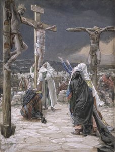 The Death of Jesus, illustrasjon for The Life of Christ, ca. 1884-96 (wc & gouache på papp) av James Jacques Joseph Tissot