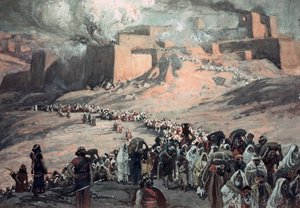 The Flight of the Prisoners (gouache om bord)