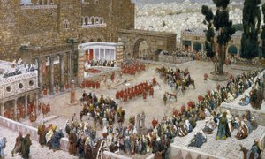The Forum of Jerusalem as Seen From Above, illustrasjon til The Life of Christ, ca. 1886-96 (gouache på papp) av James Jacques Joseph Tissot