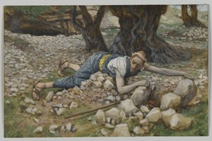 The Hidden Treasure, illustrasjon fra The Life of Our Lord Jesu Christ (wc over grafitt på papir) av James Jacques Joseph Tissot