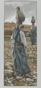 Den hellige jomfru i sin ungdom, illustrasjon fra Vår Herre Jesu Kristi liv (wc over grafitt på papir) av James Jacques Joseph Tissot